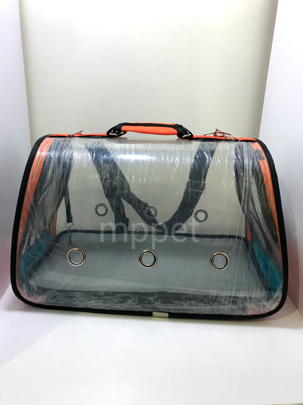 کیف حمل سگ و گربه مدل تمام طلق لاکچری سایز بزرگ